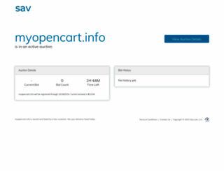 myopencart.info screenshot