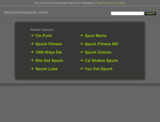 myownspunk.com screenshot