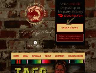 mypantherpizza.com screenshot