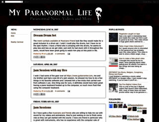 myparanormallife.blogspot.com screenshot