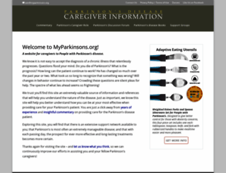 myparkinsons.org screenshot