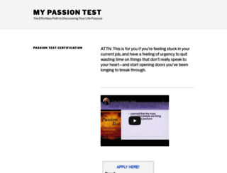 mypassiontest.com screenshot