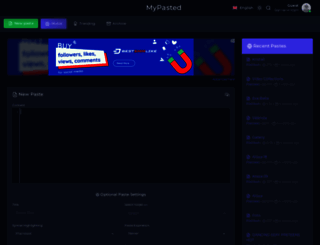 mypasted.com screenshot