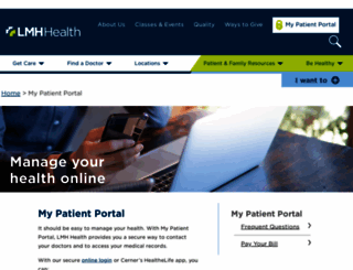 mypatientportal.iqhealth.com screenshot