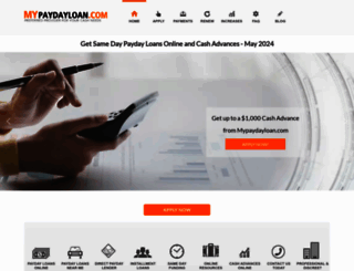 mypaydayloan.com screenshot
