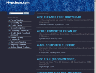 mypclean.com screenshot