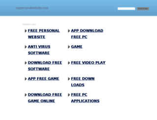 mypersonalwebsite.com screenshot
