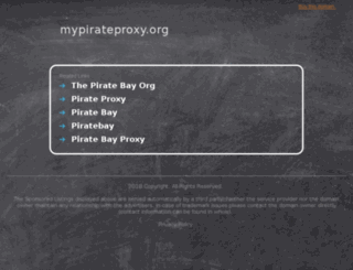 mypirateproxy.org screenshot