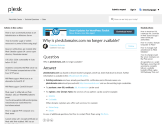 myplesk.com screenshot