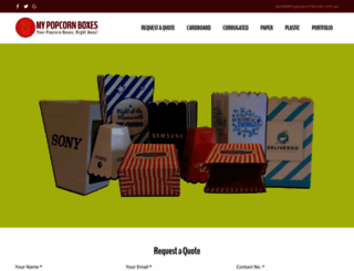 mypopcornboxes.com.au screenshot
