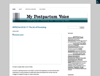 mypostpartumvoice.com screenshot