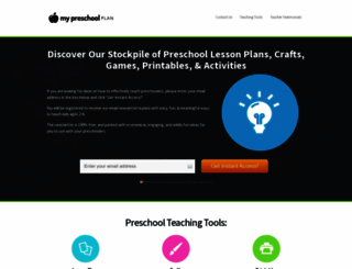 mypreschoolplan.com screenshot