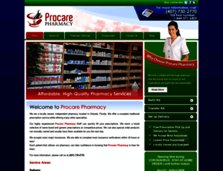 myprocarepharmacy.com screenshot