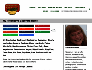 myproductivebackyard.com screenshot