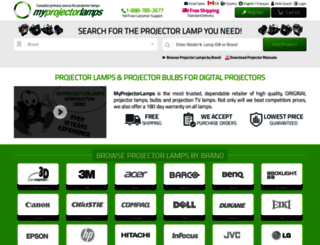 myprojectorlamps.ca screenshot