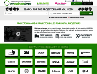 myprojectorlamps.com.au screenshot