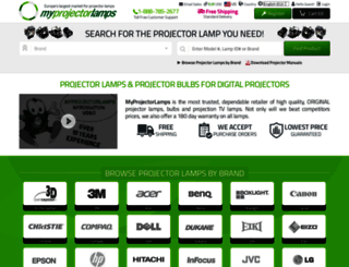 myprojectorlamps.eu screenshot
