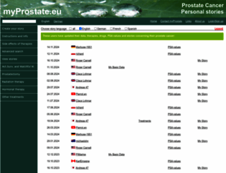 myprostate.eu screenshot