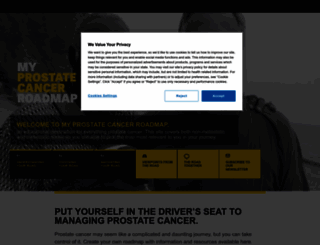 myprostatecancerroadmap.com screenshot