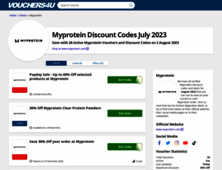 myproteindiscountcodes.co.uk screenshot