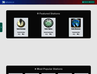 myradiolist.com screenshot