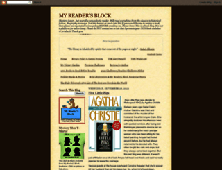 myreadersblock.blogspot.ca screenshot