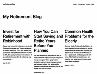 myretirementblog.com screenshot