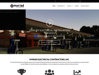 myriadelectrical.com screenshot