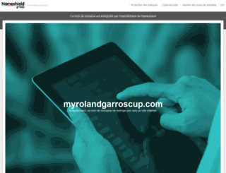 myrolandgarroscup.com screenshot