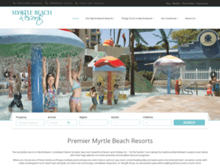 myrtlebeach-resorts.com screenshot