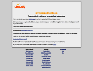 myrunexperiment.com screenshot