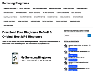 mysamsungringtones.com screenshot