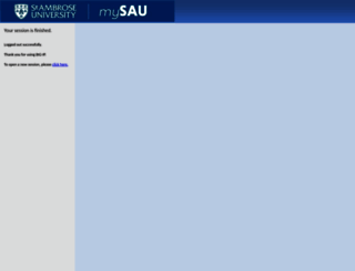 mysau.sau.edu screenshot