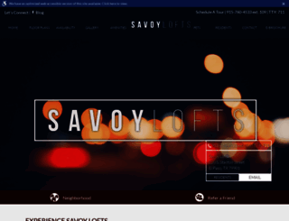 mysavoylofts.com screenshot