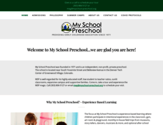 myschool-preschool.com screenshot