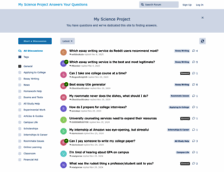 myscienceproject.org screenshot