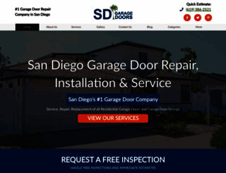 mysdgaragedoors.com screenshot