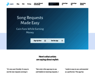 mysetmusic.com screenshot