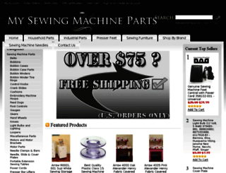 mysewingmachineparts.com screenshot