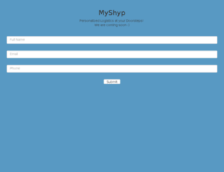 myshyp.com screenshot