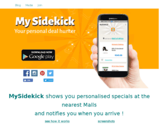 mysidekick.co.za screenshot