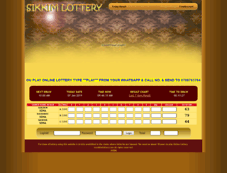 mysikkimlottery.com screenshot