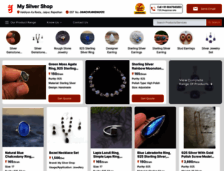 mysilvershop.in screenshot