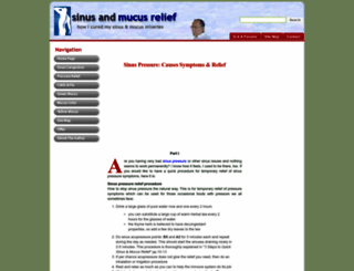 mysinustory.com screenshot