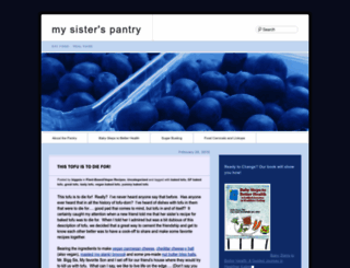 mysisterspantry.wordpress.com screenshot