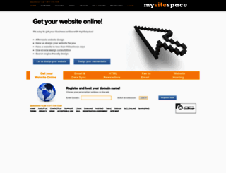 mysitespace.com screenshot