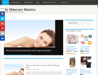 myskincaremantra.com screenshot