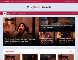 mysleepinsomnia.com screenshot