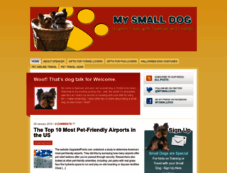 mysmalldog.com screenshot