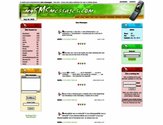 mysmsmessages.com screenshot